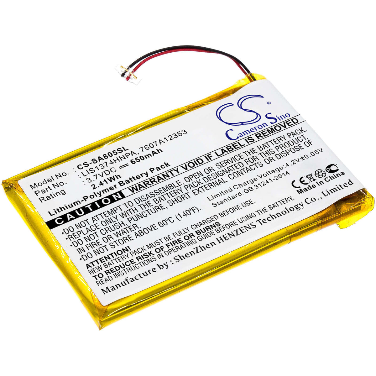 vhbw batteria sostituisce Sony US453759 per MP3 music player lettore musicale (1000mAh, 3,7V, Li-Poly vhbw batteria sostituisce Sony US453759 per MP3 music player lettore musicale (1000mAh, 3,7V, Li-Poly