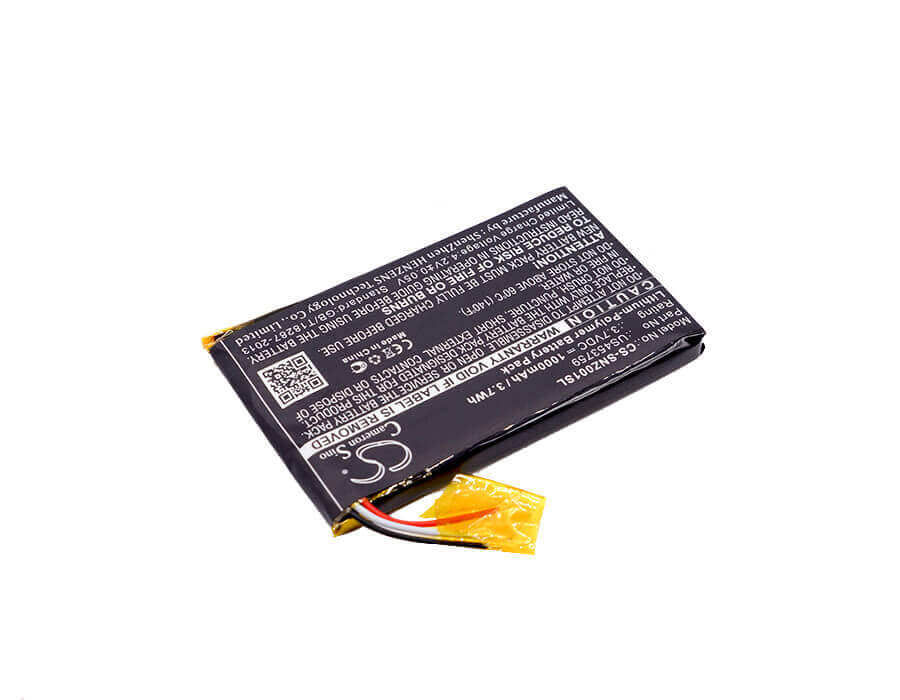 3.7V, Li-Polymer, 1000mAh, Media Player battery fits Sony, Us453759, Mdr-hw700ds, Nwz-zx1, 3.7Wh Media Player Cameron Sino Technology Limited