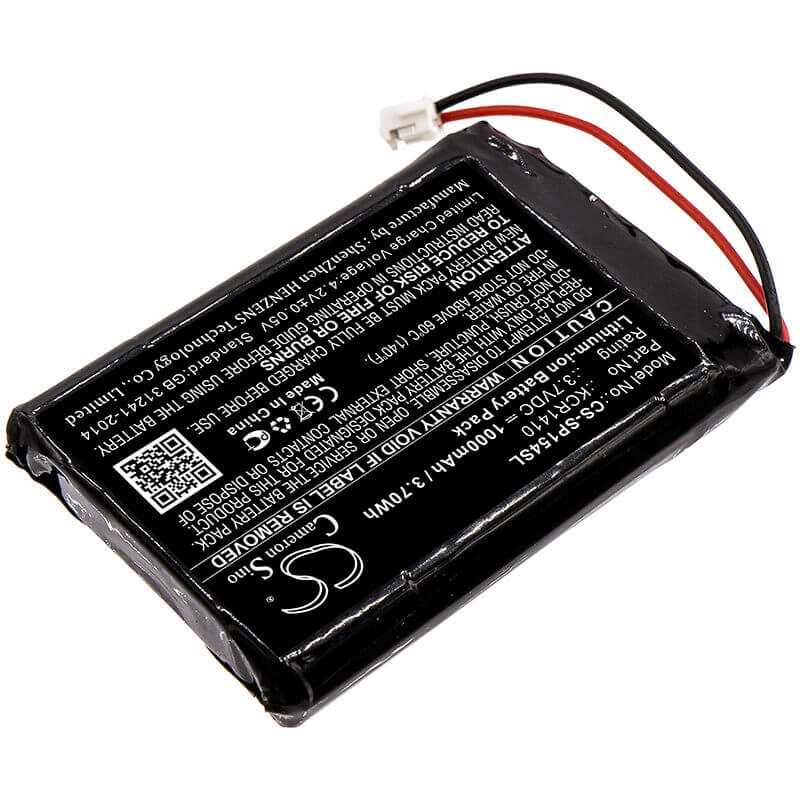 3,7V, Li-ion, 1000mAh, Batterie de console de jeu compatible avec Sony, Kcr1410, Cuh-zct2, Cuh-zct2e, 3,70Wh Console de jeu Cameron Sino Technology Limited