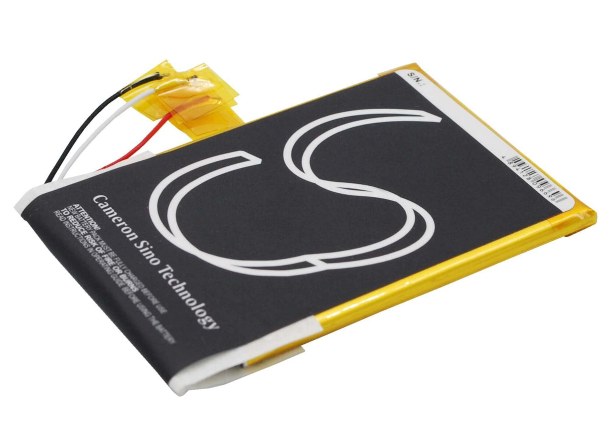 3.7V, Li-Polymer, 700mAh, E-book, E-reader battery fits Sony, 1-853-104-11, Prs-t1, Prs-t2, 2.59Wh E-book, E-reader Cameron Sino Technology Limited