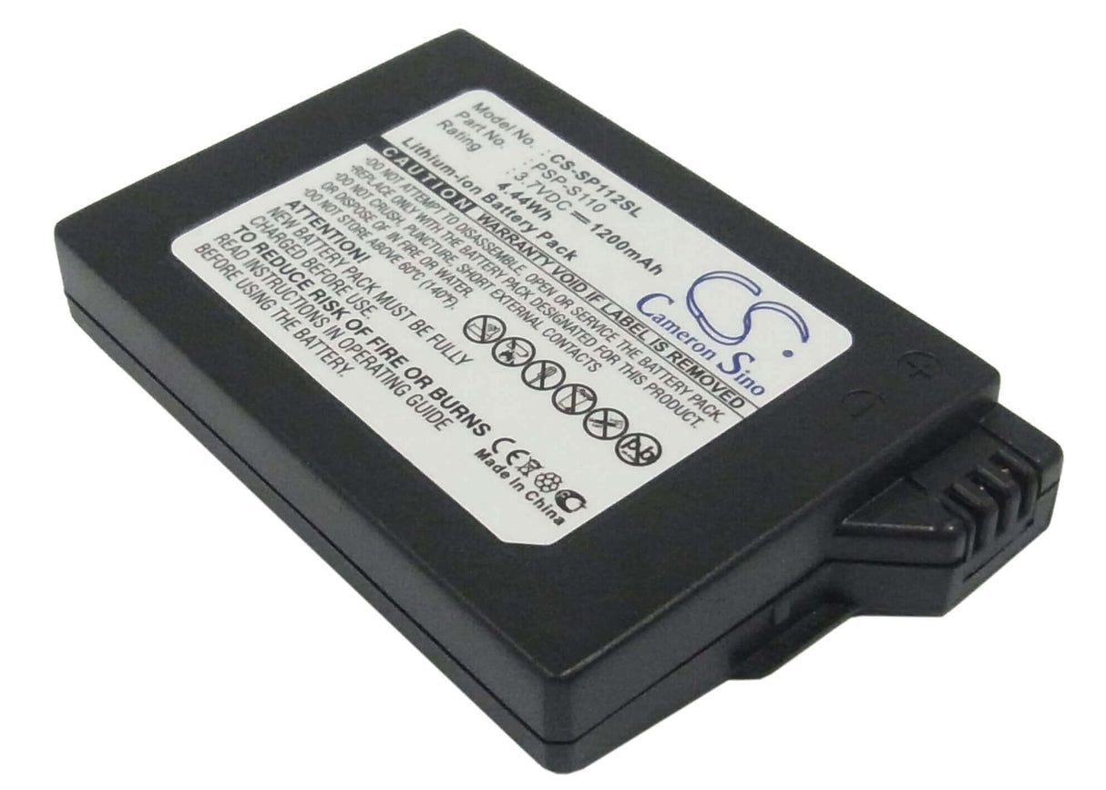 3.7V, Li-ion, 1200mAh, Game Console battery fits Sony, Psp-s110, Lite, Psp 2th, 4.44Wh Game Console Cameron Sino Technology Limited