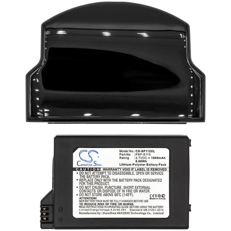 3.7V, Li-Polymer, 1800mAh, Game Console battery fits Sony, Psp-s110, Lite, Psp 2th, 6.66Wh Game Console Cameron Sino Technology Limited