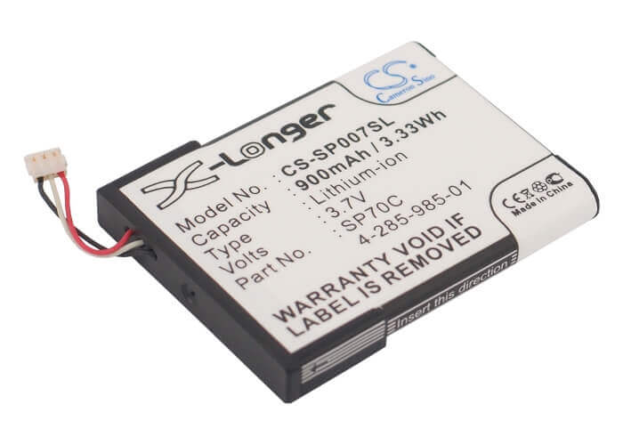 3,7V, Li-ion, 900mAh, Batterie de console de jeu compatible avec Sony, 4-285-985-01, Psp E1000, Psp E1002, 3,33Wh Console de jeu Cameron Sino Technology Limited