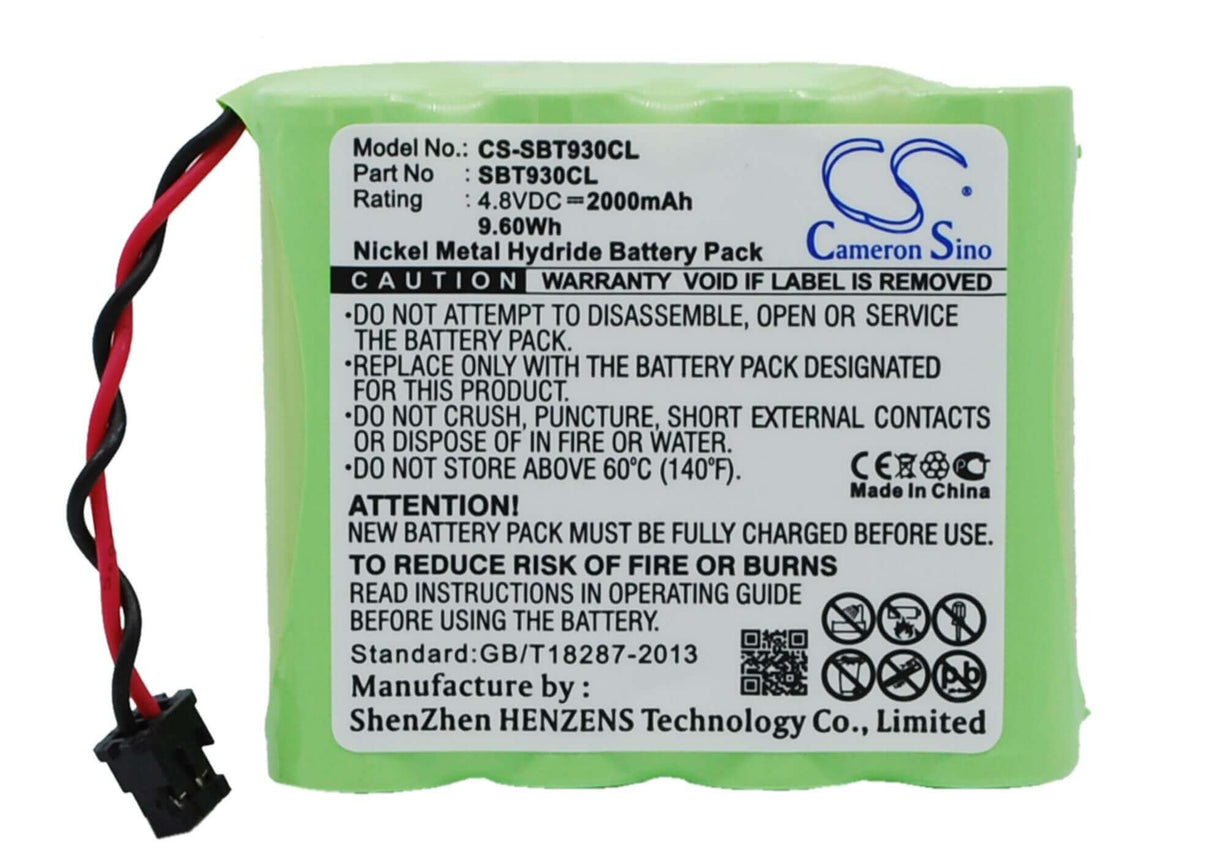 Cordless Phone Battery For Sony, Spp-300, Spp-e80, Spp-s10 Sport, 4.8v, 2000mah - 9.60wh Cordless Phone Cameron Sino Technology Limited (Cordless Phone)
