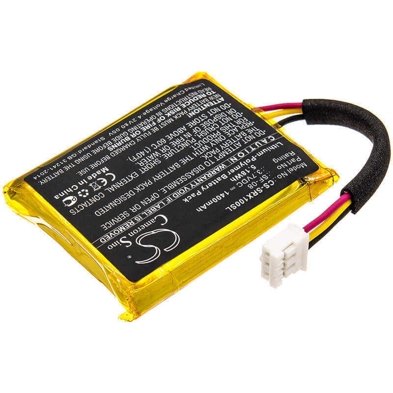 3.7V, Li-Polymer, 1400mAh, Headset battery fits Sony, 1-853-641-13, Srs-xb10, Srs-xb12, 5.18Wh Wireless Headset Cameron Sino Technology Limited