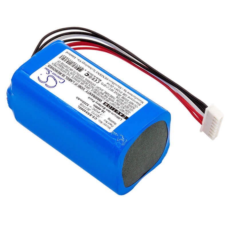 7.4V, Li-ion, 5200mAh, batterie de haut-parleur compatible avec Sony, Srs-xb40, Srs-xb41, 38.48Wh Haut-parleur Cameron Sino Technology Limited