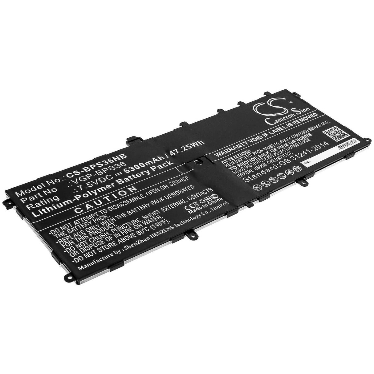 Battery For Sony, Svd13211cg, Svd13211cgb, Svd13211cw 7.5v, 6300mah - 47.25wh Notebook, Laptop Cameron Sino Technology Limited