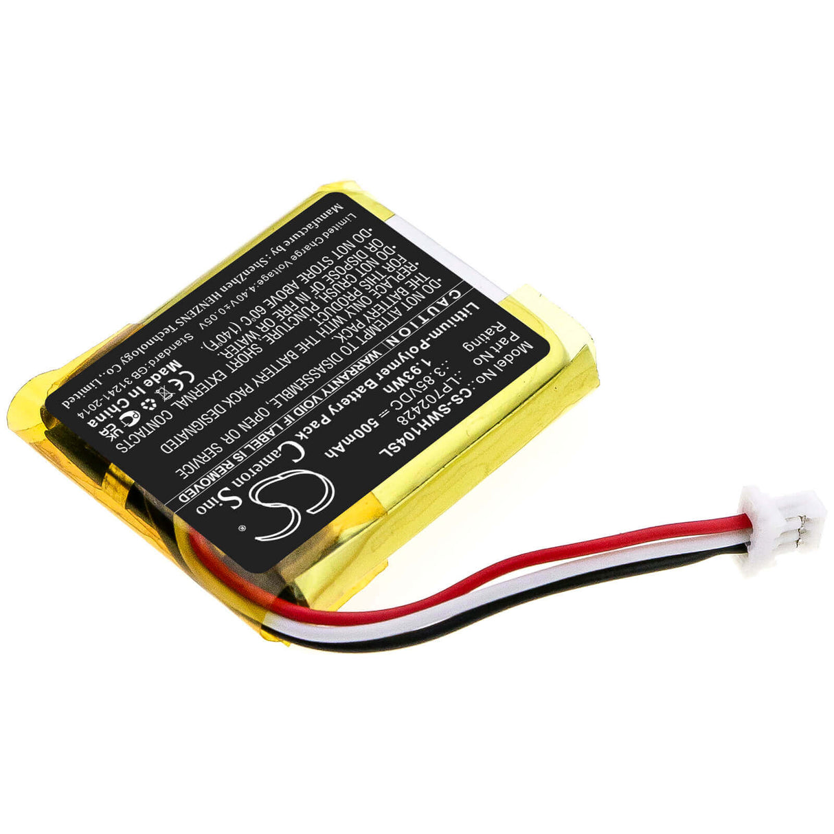 Headset Battery For Sony, Wf-1000xm4 Charging Case 3.7v, 500mah - 1.85wh Wireless Headset Cameron Sino Technology Limited