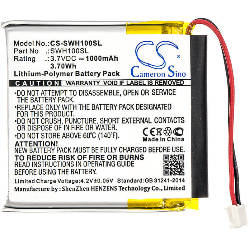 Headset Battery For Sony, Wh-1000xm3 3.7v, 1000mah - 3.70wh Wireless Headset Cameron Sino Technology Limited