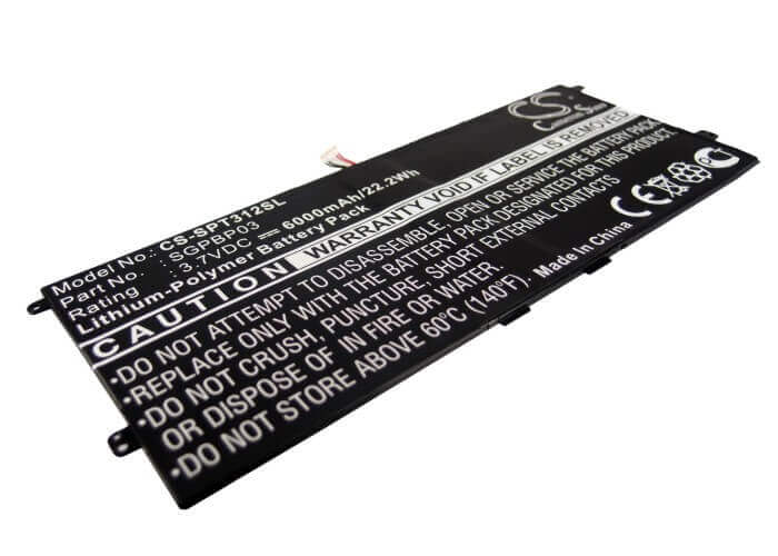 Battery For Sony Xperia Tablet S, Sgpt121, Sgpt122 3.7v, 6000mah - 22.20wh Tablet Cameron Sino Technology Limited (Suspended)