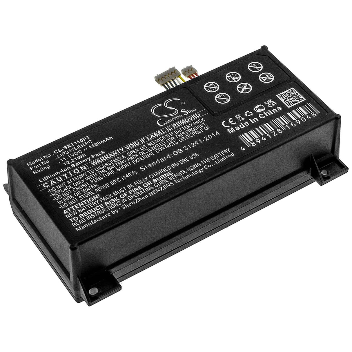 11.1V, Li-ion, 1100mAh, Projector battery fits Sony, Lip3116erpc, Xperia Touch G1109, 12.21Wh Projector Cameron Sino Technology Limited
