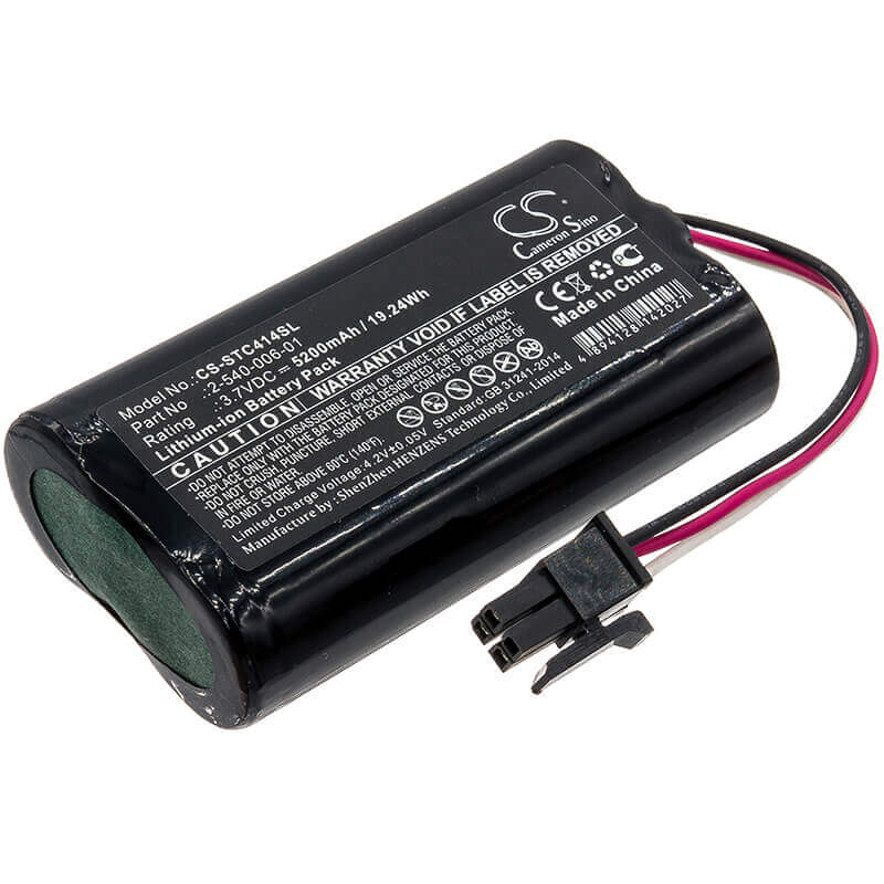 3,7V, Li-ion, 5200mAh, Batterie de haut-parleur compatible avec Soundcast, Mld414, Outcast Melody, 19,24Wh Haut-parleur Cameron Sino Technology Limited