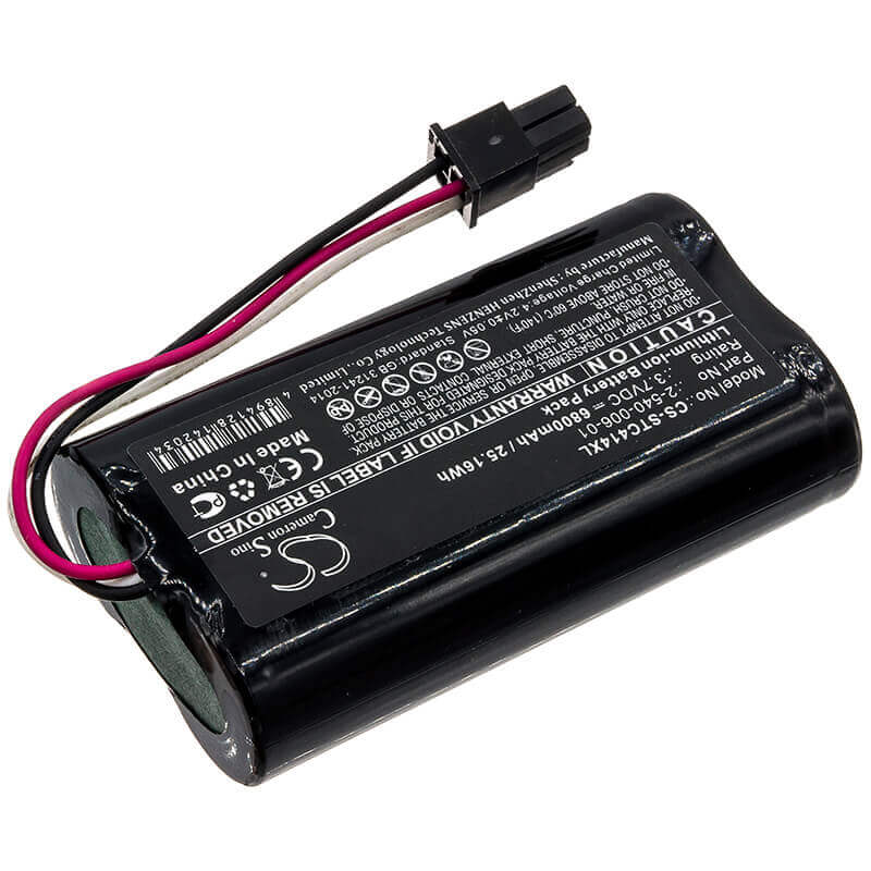 3.7V, Li-ion, 6800mAh, Batterie de haut-parleur compatible avec Soundcast, Mld414, Outcast Melody, 25.16Wh Haut-parleur Cameron Sino Technology Limited
