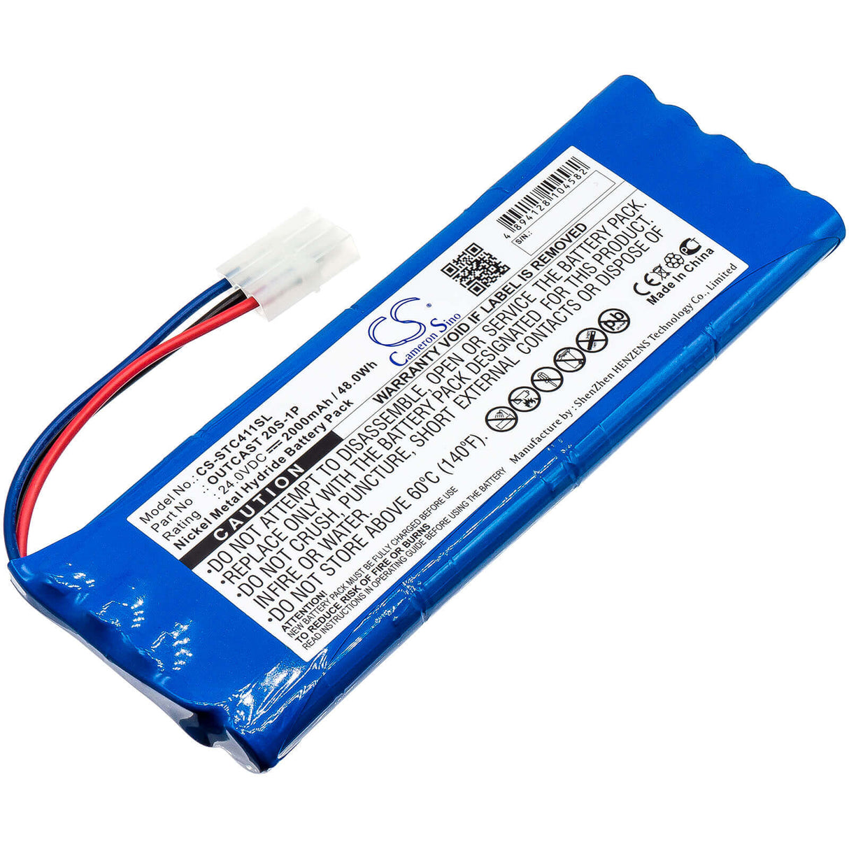 24.0V, Ni-MH, 2000mAh, Speaker battery fits Soundcast, Ico410, Ico410-4n, 48.00Wh Speaker Cameron Sino Technology Limited