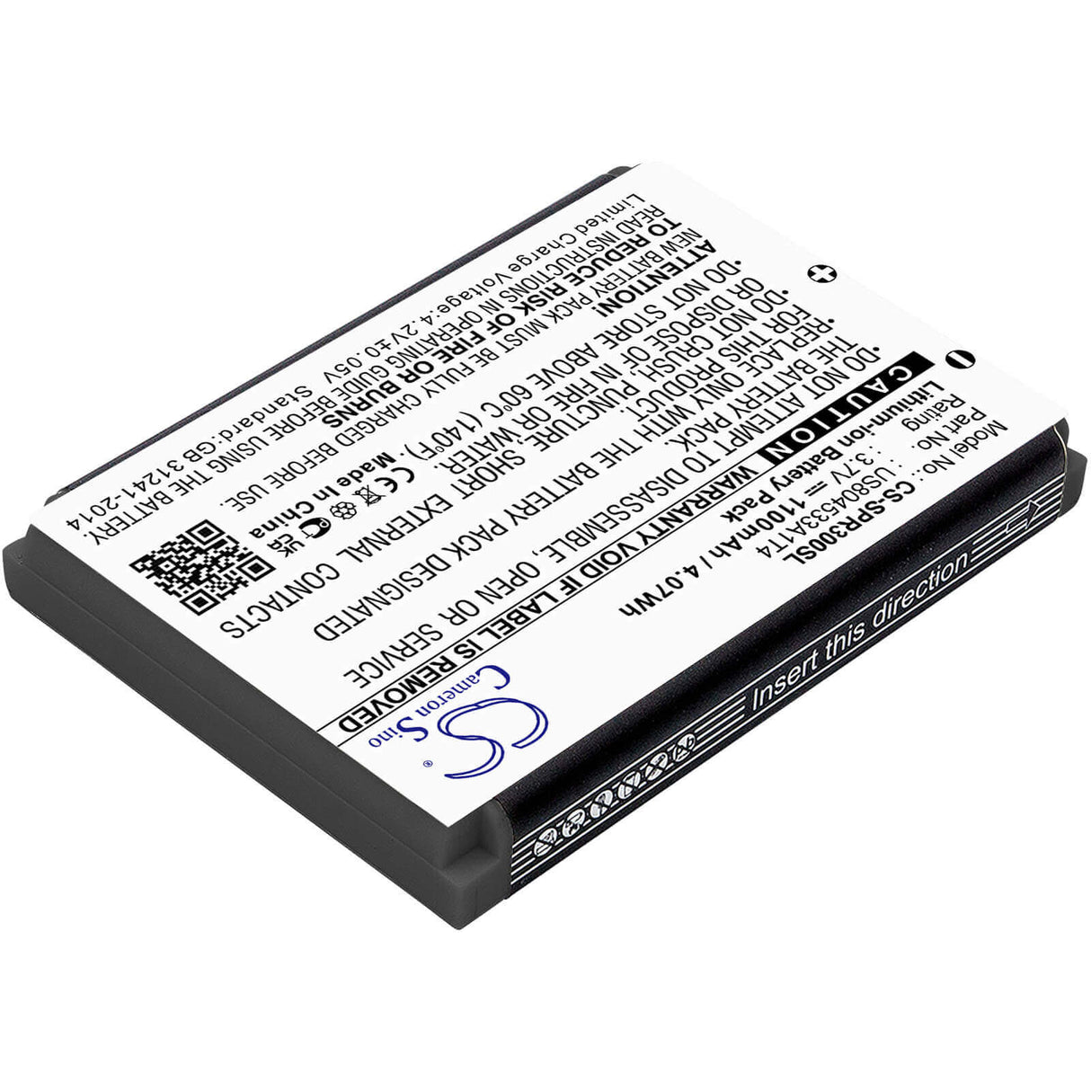 Camera Battery For Spare H720, Minidvr 3 3.7v, 1100mah - 4.07wh Camera Cameron Sino Technology Limited (Camera)