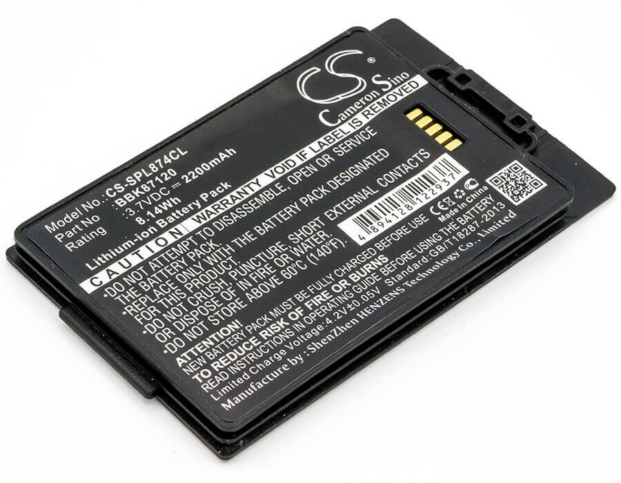 3,7V, Li-ion, 2200mAh, Batterie de téléphone sans fil compatible avec Spectralink, Bbk87120, 8742, Pbl87420, 8,14Wh Téléphone sans fil Cameron Sino Technology Limited (Téléphone sans fil)