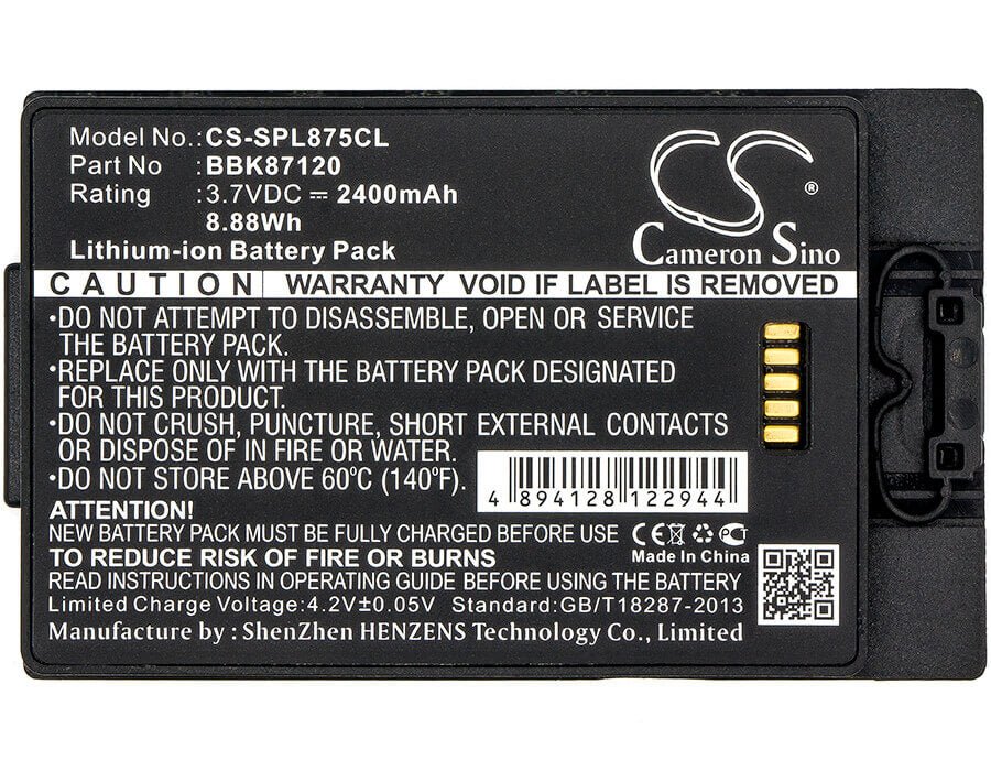 3.7V, Li-ion, 2400mAh, batterie de téléphone sans fil compatible avec Spectralink, Bbk87120, 8742, Pbl87420, 8.88Wh Téléphone sans fil Cameron Sino Technology Limited (Téléphone sans fil)
