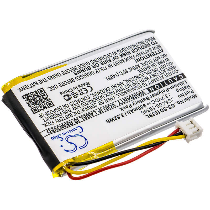 3.7V, Li-Polymer, 950mAh, Dog Collar battery fits Sportdog, Sac00-16365, Bird Launcher Receiver, Contain, 3.52Wh Dog Collar Cameron Sino Technology Limited