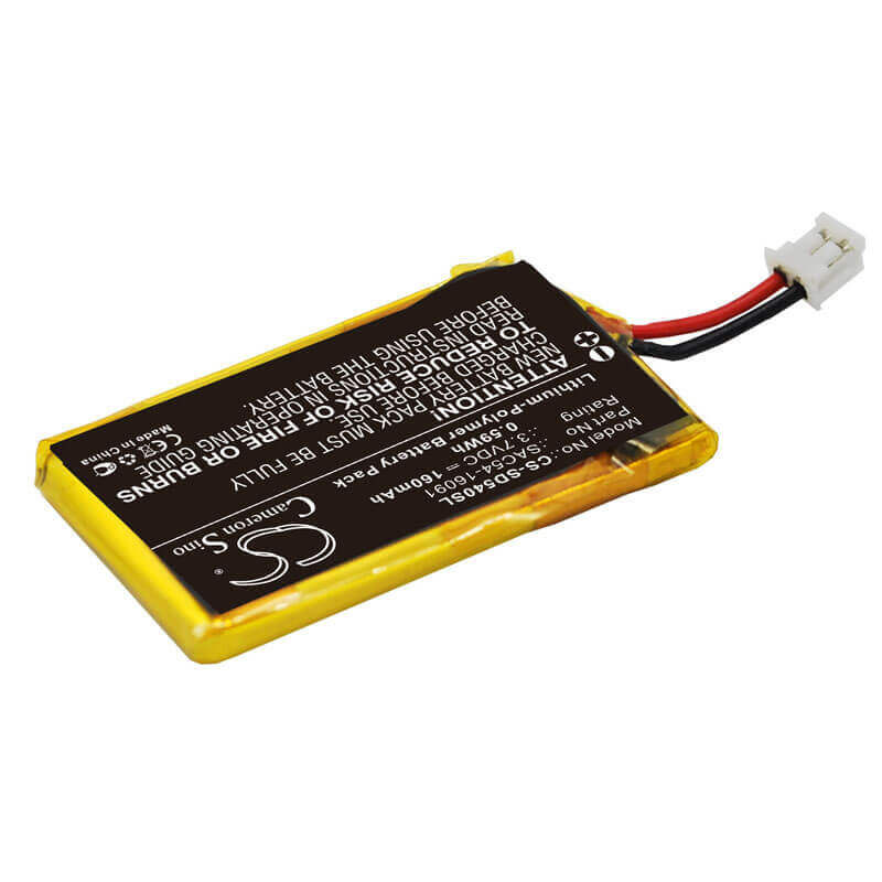 3.7V, Li-Polymer, 160mAh, Dog Collar battery fits Sportdog, Sac54-16091, Sbc-r Sportdog Bark Collar, 0.59Wh Dog Collar Cameron Sino Technology Limited