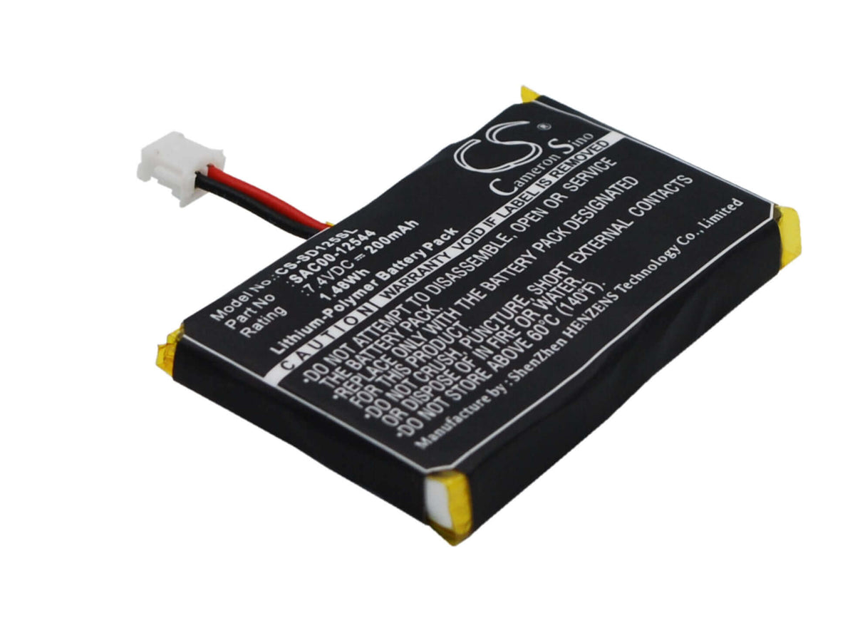 7.4V, Li-Polymer, 200mAh, Dog Collar battery fits Sportdog, Sac00-12544, Houndhunter Sd-3225 Sr-300 Rec, Prohunter Sd-2525 Sr-300, 1.48Wh Dog Collar Cameron Sino Technology Limited