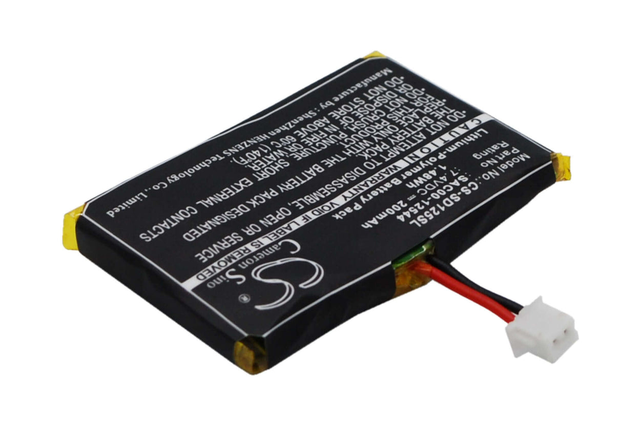7.4V, Li-Polymer, 200mAh, Dog Collar battery fits Sportdog, Sac00-12544, Houndhunter Sd-3225 Sr-300 Rec, Prohunter Sd-2525 Sr-300, 1.48Wh Dog Collar Cameron Sino Technology Limited