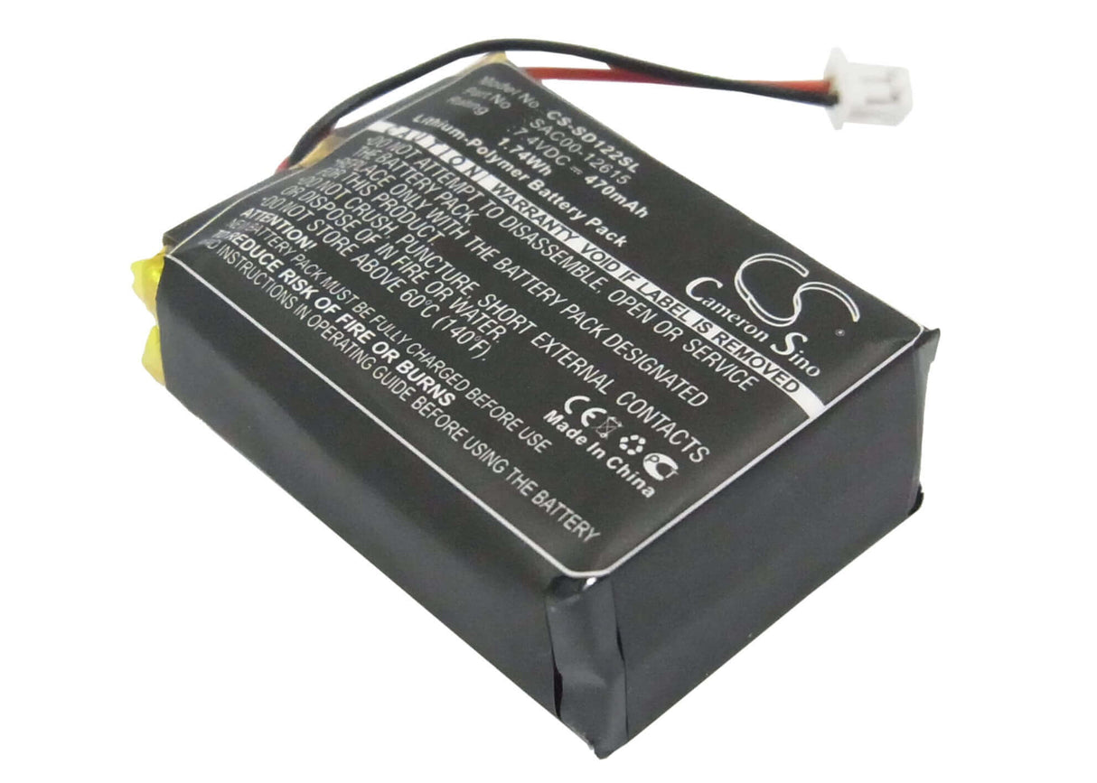 7.4V, Li-Polymer, 470mAh, Dog Collar battery fits Sportdog, Sac00-12615, Sd-1225 Transmitter, Sd-1225e Transmitter, 3.48Wh Dog Collar Cameron Sino Technology Limited