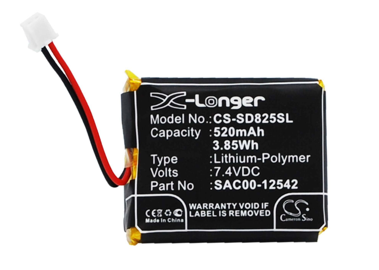 7.4V, Li-Polymer, 520mAh, Dog Collar battery fits Sportdog, Sac00-12542, D-1875, Houndhunter 3225, 3.85Wh Dog Collar Cameron Sino Technology Limited
