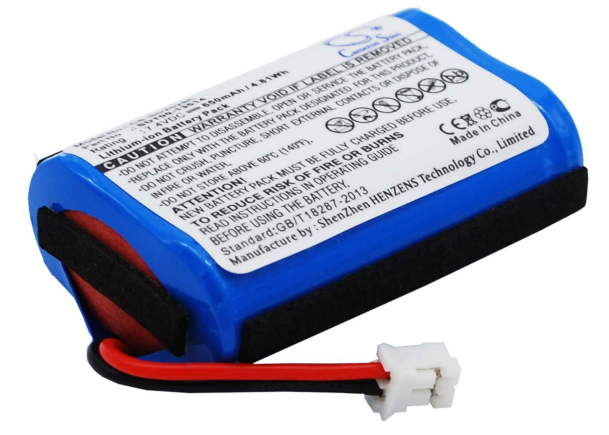 7.4V, Li-ion, 650mAh, Dog Collar battery fits Sportdog, Sac00-13514, Prohunter 2525, Prohunter 2525 Transmitter, 4.81Wh Dog Collar Cameron Sino Technology Limited