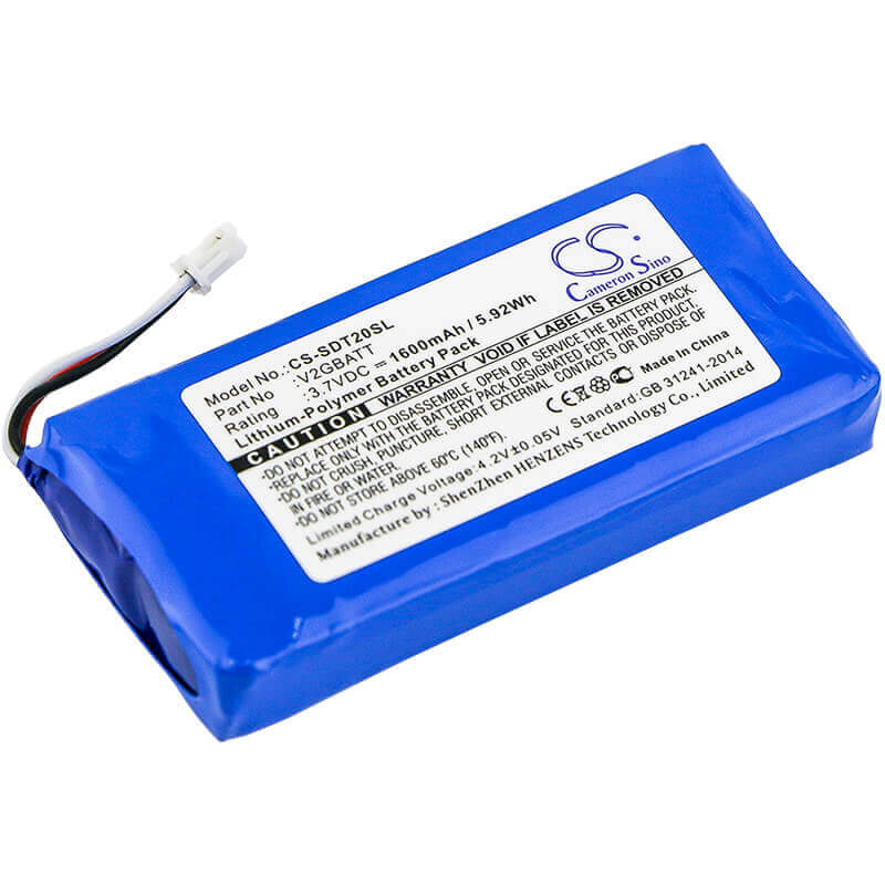 3.7V, Li-Polymer, 1600mAh, Dog Collar battery fits Sportdog, V2gbatt, Tek 2.0 Gps Collar, Tek-2l, 5.92Wh Dog Collar Cameron Sino Technology Limited
