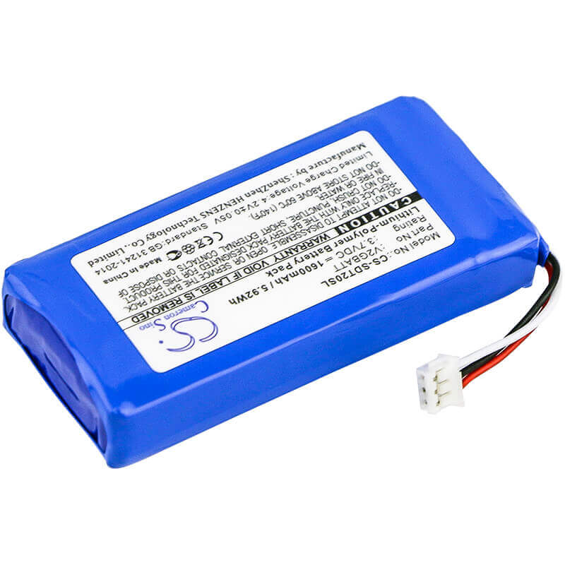 3.7V, Li-Polymer, 1600mAh, Dog Collar battery fits Sportdog, V2gbatt, Tek 2.0 Gps Collar, Tek-2l, 5.92Wh Dog Collar Cameron Sino Technology Limited