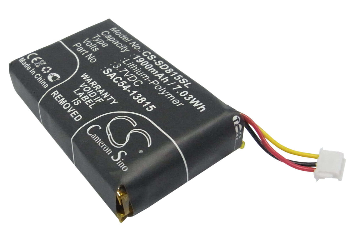 3.7V, Li-Polymer, 1900mAh, Dog Collar battery fits Sportdog, Sac54-13815, Tek 1.5 Gps Collar, Tek 2.0 Gps Collar, 7.03Wh Dog Collar Cameron Sino Technology Limited