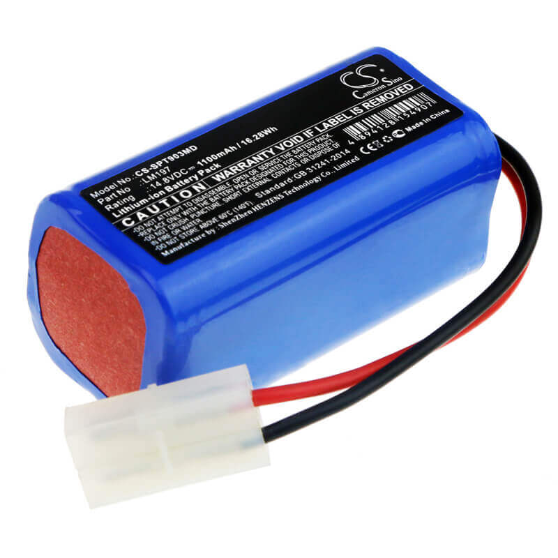14.8V, Li-ion, 1100mAh, Batterie médicale compatible avec Spring, Lm197, Ecg-903a, 16.28Wh Medical Cameron Sino Technology Limited (Suspendu)