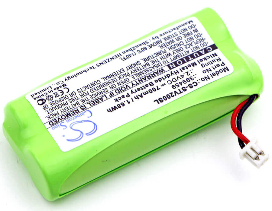2,4V, Ni-MH, 700mAh, Batterie de casque compatible avec Stageclix, 399459, Transmetteur Jack V2, 1,68Wh Casque sans fil Cameron Sino Technology Limited
