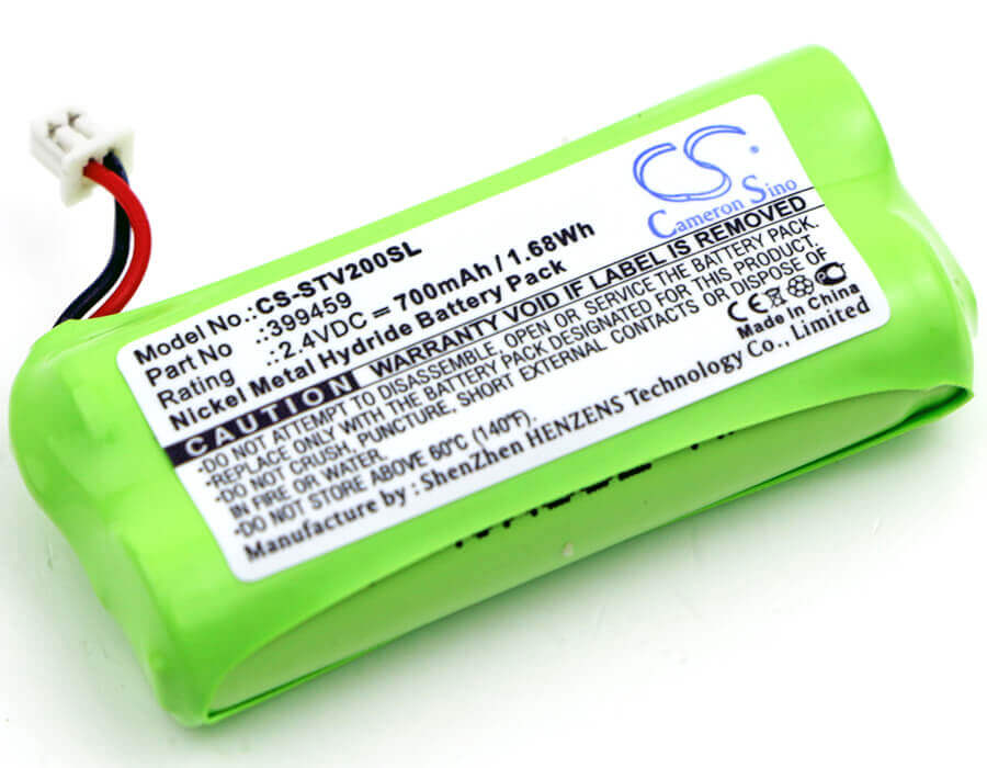 2,4V, Ni-MH, 700mAh, Batterie de casque compatible avec Stageclix, 399459, Transmetteur Jack V2, 1,68Wh Casque sans fil Cameron Sino Technology Limited