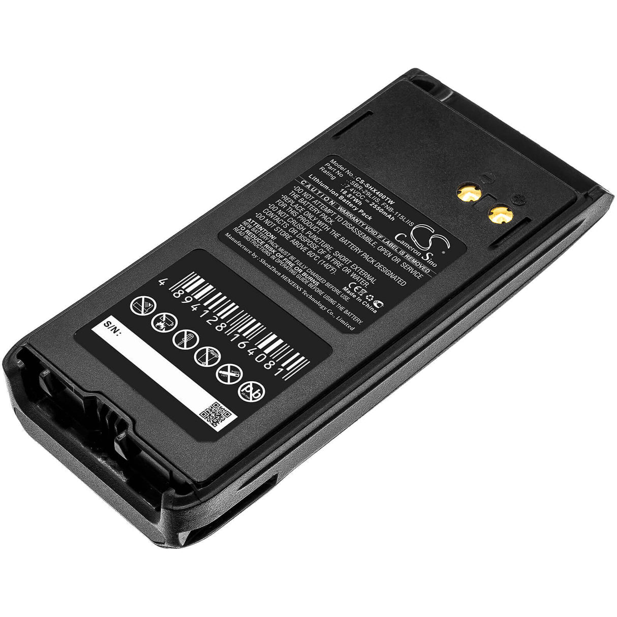 7.4V, Li-ion, 2550mAh, Two-Way Radio battery fits Standard Horizon, Fnb-115liis, Hx400is, 18.87Wh Two-Way Radio Cameron Sino Technology Limited