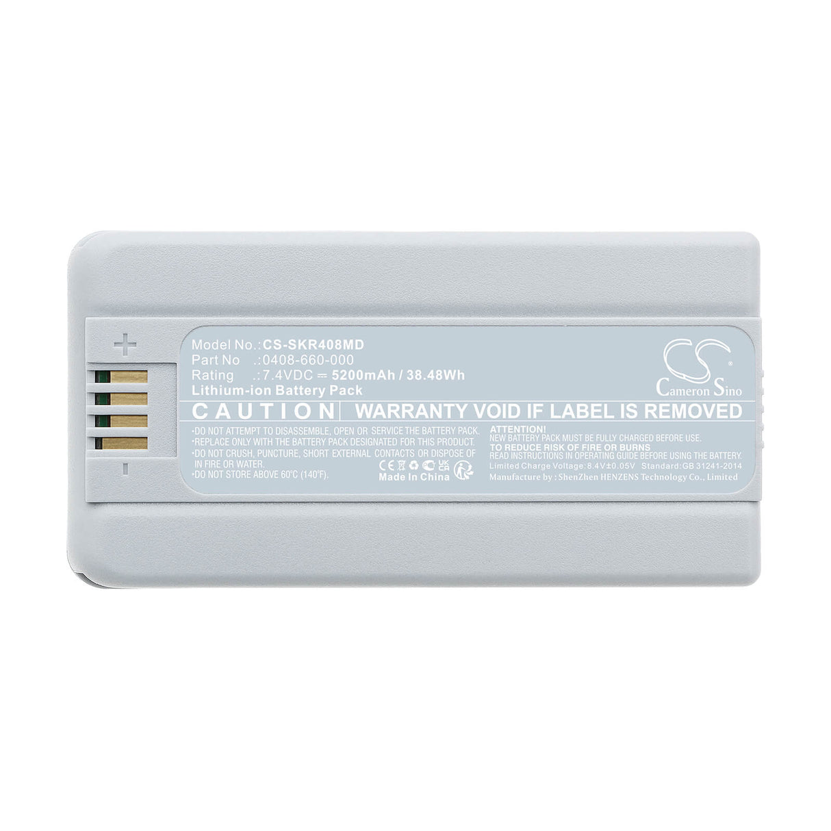 Medical Battery For Stryker, Casque Chirurgical Flyte, Flyte Personal Protection System 7.4v, 5600mah - 41.44wh Medical Cameron Sino Technology Limited (Medical)