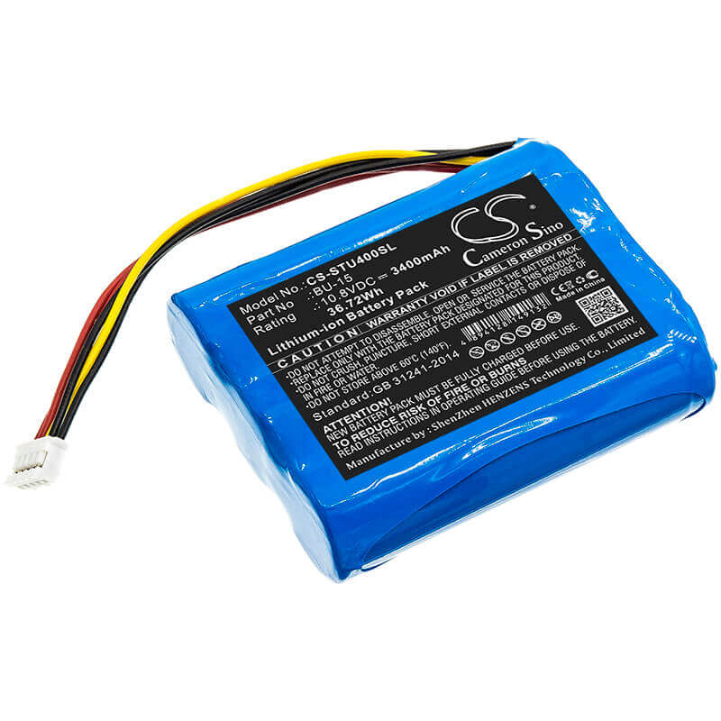 10.8V, Li-ion, 3400mAh, Batterie d'équipement compatible avec Sumitomo, Bu-15, T400S, T-400s, 36.72Wh Équipement, Enquête, Test Cameron Sino Technology Limited