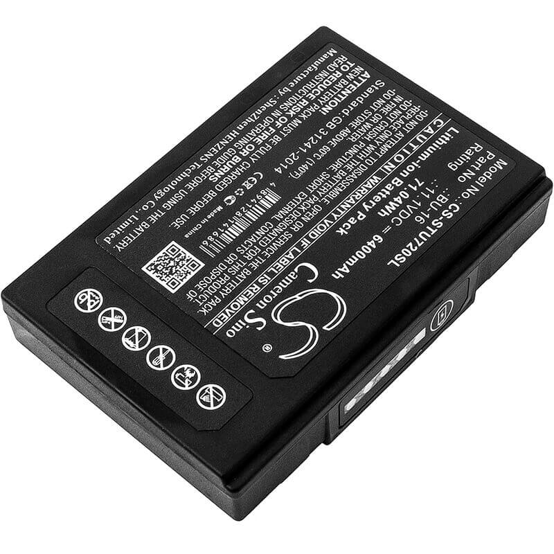 11.1V, Li-ion, 6400mAh, Equipment battery fits Sumitomo, Bu-16, TYPE-72, Type-82, 71.04Wh Equipment, Survey, Test Cameron Sino Technology Limited