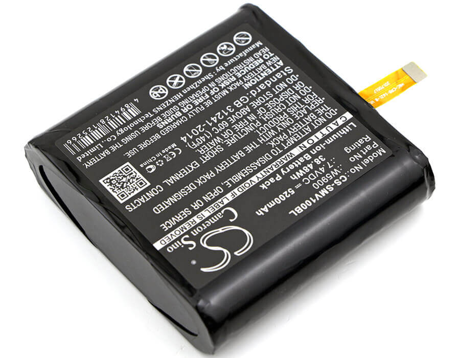 7,4V, Li-ion, 5200mAh, Batterie de terminal de paiement compatible avec Sunmi, W5600, V1, 38,48Wh Terminal de paiement Cameron Sino Technology Limited