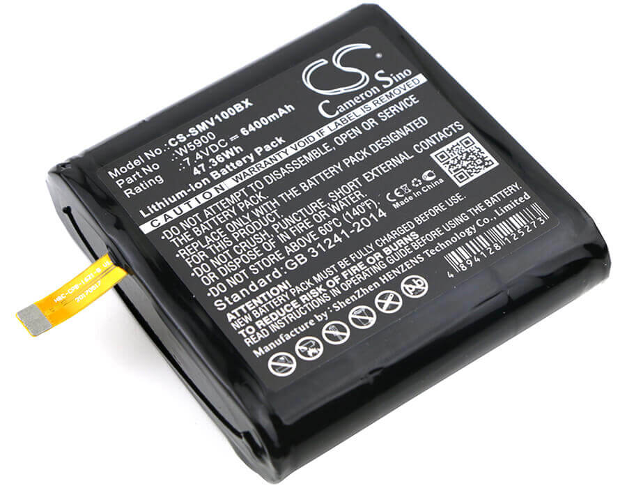 7.4V, Li-ion, 6400mAh, Payment Terminal battery fits Sunmi, W5600, V1, 47.36Wh Payment Terminal Cameron Sino Technology Limited