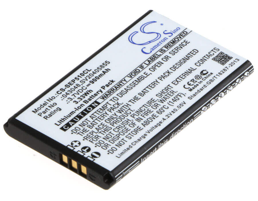 3,7V, Li-ion, 900mAh, batterie de téléphone sans fil compatible avec Swissvoice, 43048, Epure, Epure 6.0, 3.33Wh Téléphone sans fil Cameron Sino Technology Limited (Téléphone sans fil)