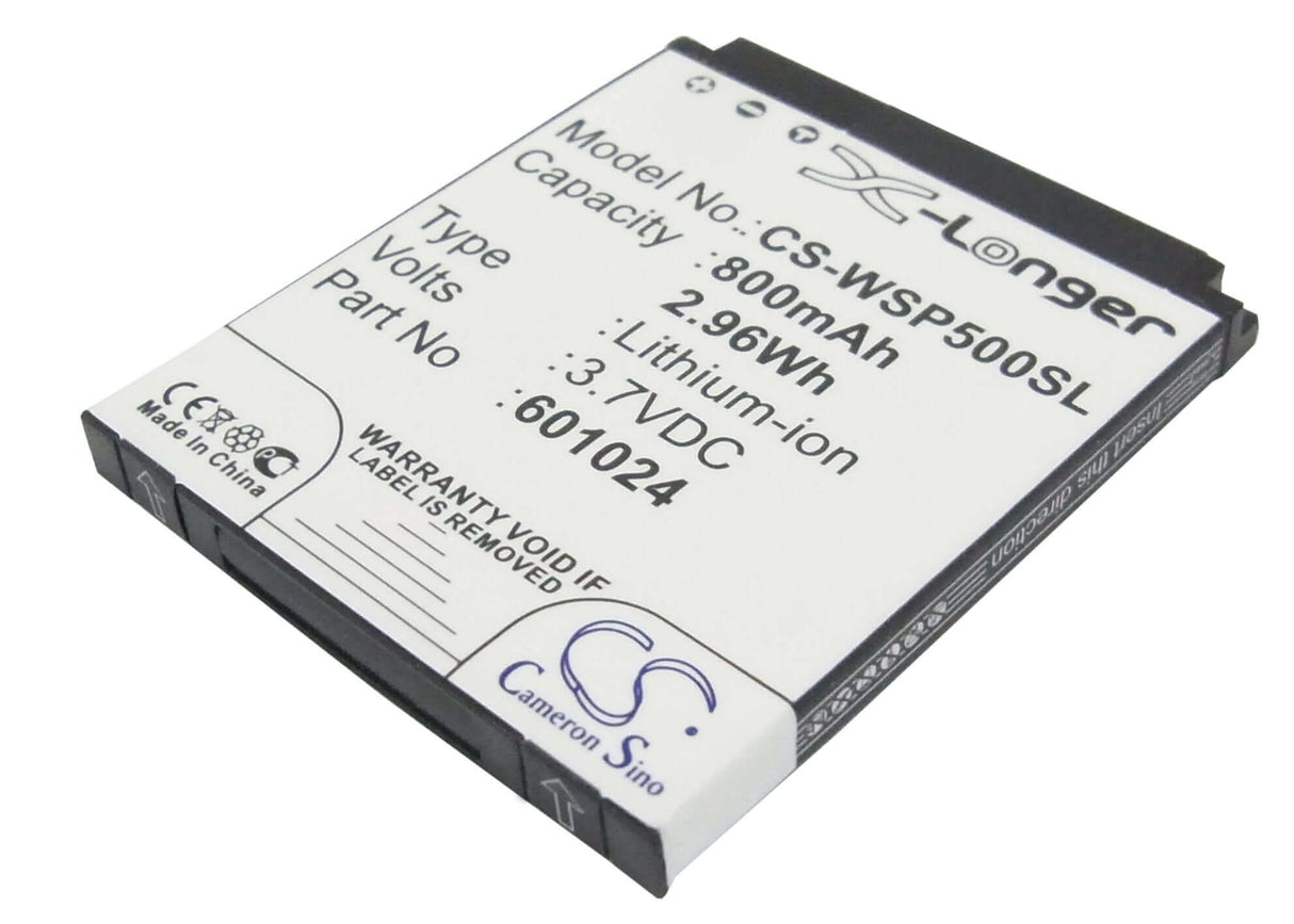 3,7V, Li-ion, 800mAh, batterie de smartphone compatible avec Swissvoice, 61024, Mp50, 2.96Wh Mobile, Smartphone Cameron Sino Technology Limited (Smartphone)
