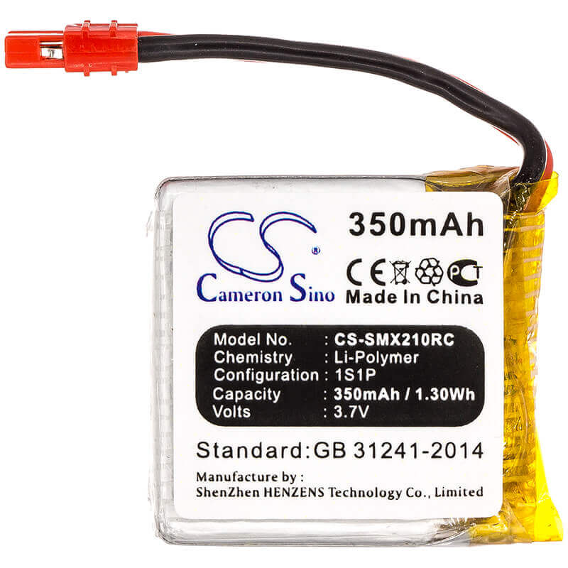 3.7V, Li-Polymer, 350mAh, Drones battery fits Syma, X21, X21s, 1.3Wh Drones Cameron Sino Technology Limited