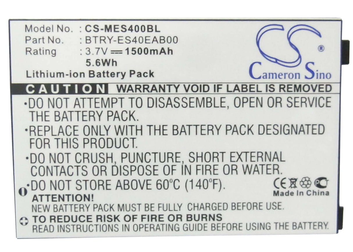 Barcode Scanner Battery For Symbol Es400 3.7v, 1500mah - 5.55wh Barcode Scanner Cameron Sino Technology Limited