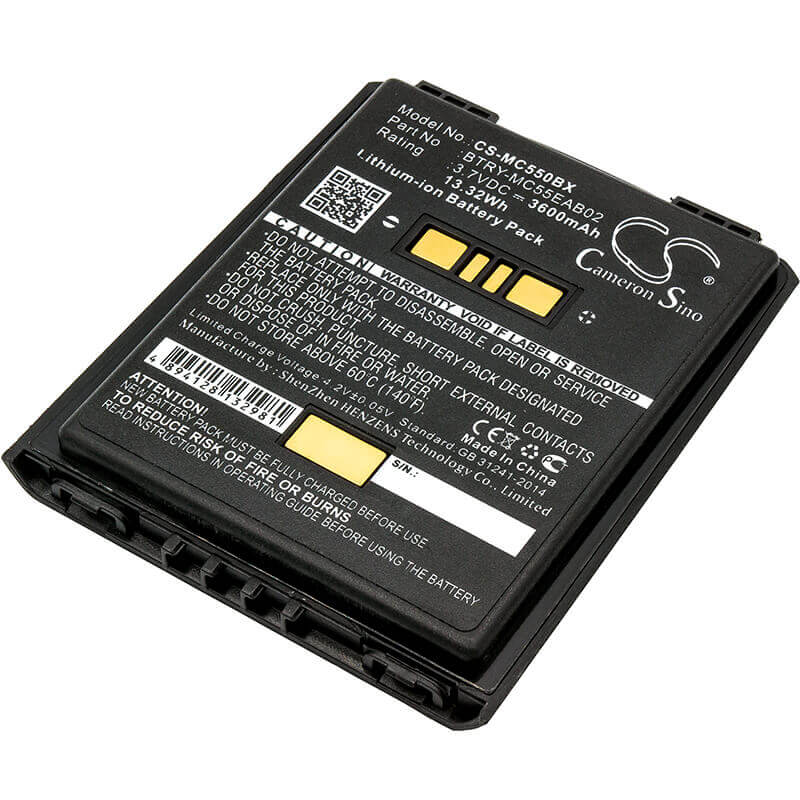 Barcode Scanner Battery For Symbol, Mc55, Mc5574, Mc5590, Mc55a, Mc55a0, Mc56 3.7v, 3600mah - 13.32wh Barcode Scanner Cameron Sino Technology Limited