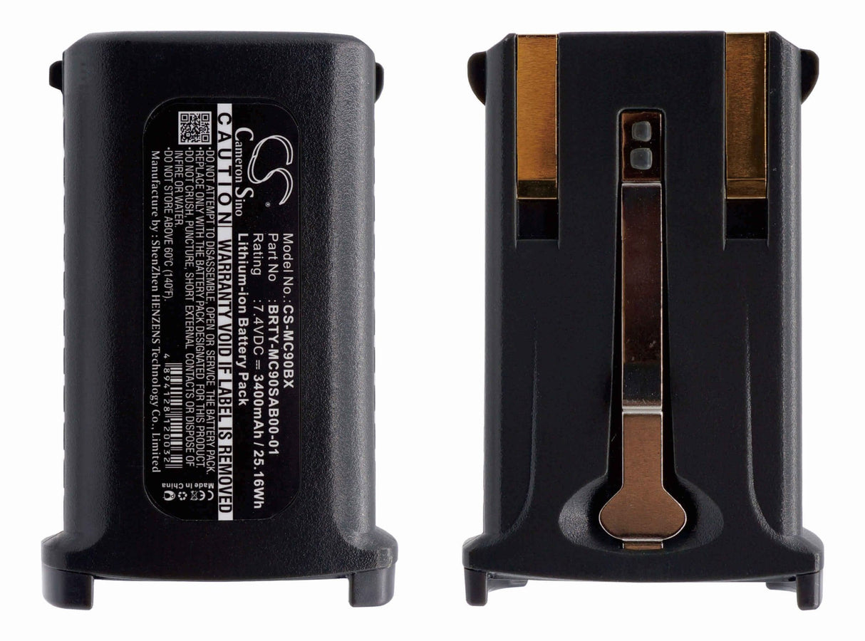 Batterie de scanner de codes-barres pour Symbol, Mc9000, Mc9000-g, Mc9000-k, Mc9000-s, Mc9010, Mc9050 7.4v, 3400mah - 25.16wh Scanner de codes-barres Cameron Sino Technology Limited