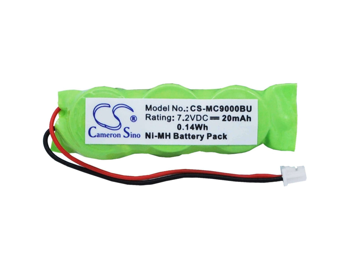 7,2V, Ni-MH, 20mAh, CMOS / Batterie de secours compatible avec Symbol, Obea000003b, MC9000, MC9060, 0,14Wh CMOS / BackUp Cameron Sino Technology Limited