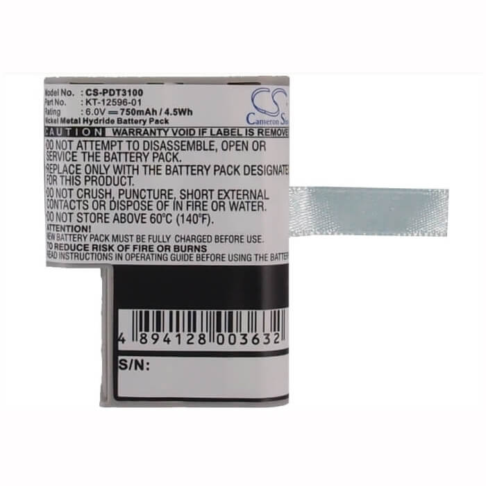 Barcode Scanner Battery For Symbol Pdt 3100, Pdt 3110, Pdt 3120 6.0v, 750mah - 4.50wh Barcode Scanner Cameron Sino Technology Limited