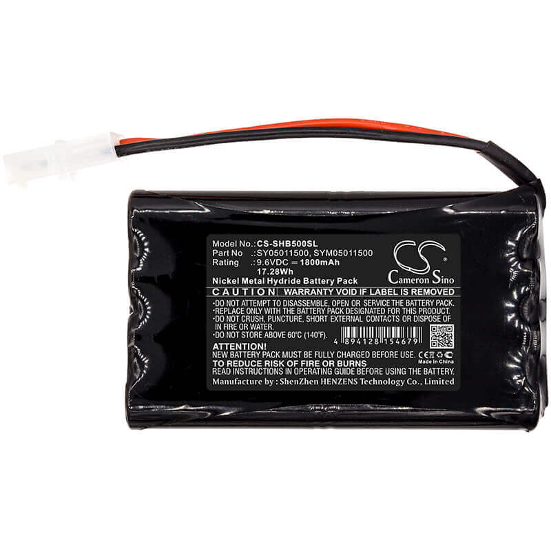 9.6V, Ni-MH, 1800mAh, Batterie d'équipement compatible avec Symtech, Sy05011500, CVA-3EZ, Hba-5, 17.28Wh Équipement, Enquête, Test Cameron Sino Technology Limited