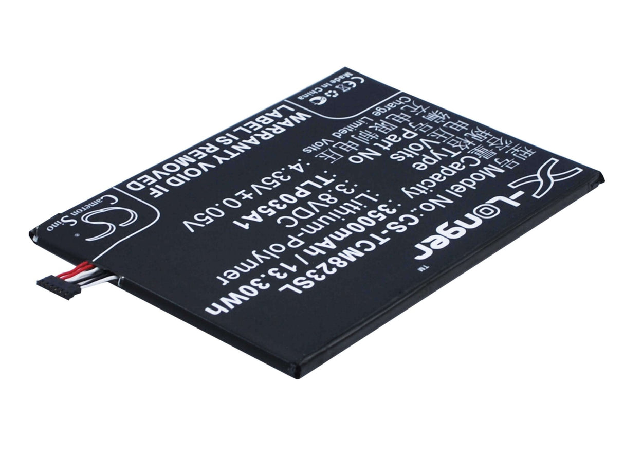 3,8V, Li-Polymer, 3500mAh, batterie de smartphone convient à Tcl, Alcatel, Tlp035a1, 7070x, N1 Max, 13,3Wh Mobile, Smartphone Cameron Sino Technology Limited (Smartphone)